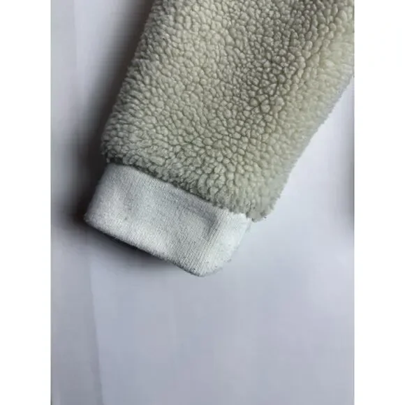 Levi's Jacket Womens Medium Ex-Boyfriend Sherpa‎ Trucker Denim Jean Coat $89 OOS - Picture 3 of 16